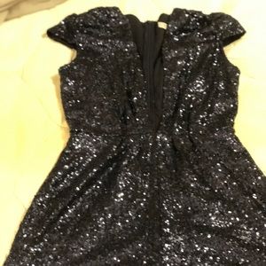 Navy Sequin Romper